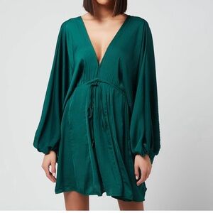 Free People Teal Mini Dress